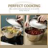 Stainless Steel Mixing Bowl Deep Design for Egg Beating Dough Kneading Salad Mixing Soup Cooking Baking Storage Multi-Function