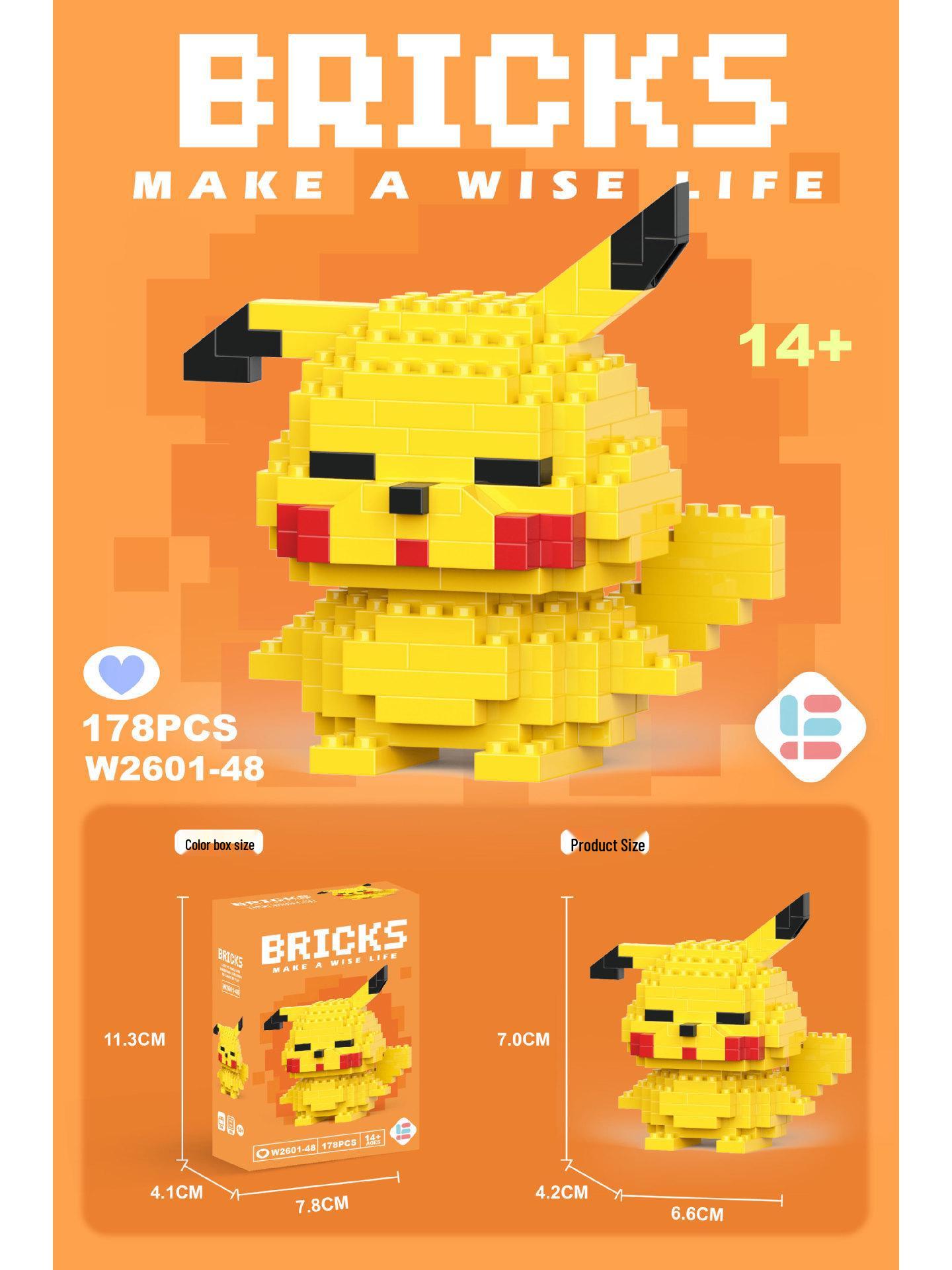 

Совместимые с Lego микро строительные блоки мультяшные фигурки - детские развивающие настольные игрушки