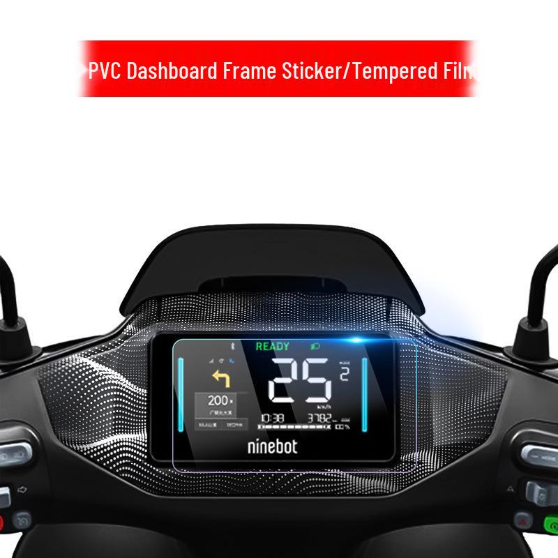 Nine M95c+MK2 Car Dashboard Protective Film: Waterproof Tempered Display Sticker.