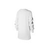 Jordan Pattern Print Crew Neck Casual Pullover Long Sleeve T-Shirt Kids Tops White FB1611-100