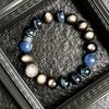 Natural Blue Tiger Eye Stone Beaded Bracelet Men Couple Jewelry Birthday Gift