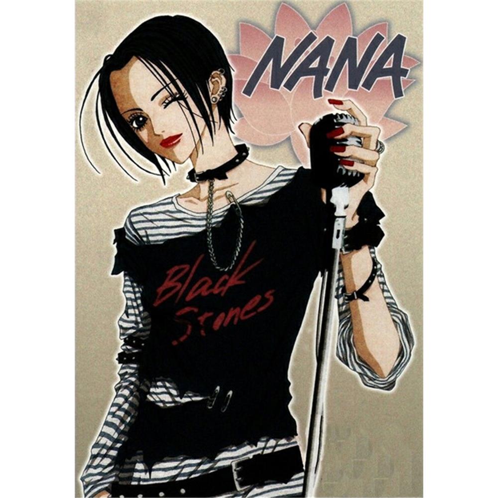 Nana Retro Japonsko Anime Mozaika Princezna Diamantová Malba Výšivka Křížkový Steh 5D DIY Umění Plné Vrtačky Domácí Dekorace Dárek