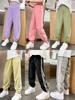 Pantaloni Sportivi Base Monocolore Estivi per Bambini Ragazzi Casual Joker Vita Elastica Ragazza Dolci e Carini Pantaloni Anti-zanzare