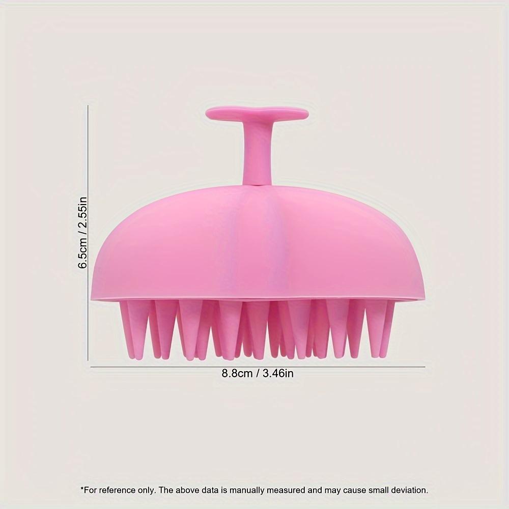 Silicone Scalp Massager with Heart Design Soft Nodes Ease Tension During Shampoo Enhances Hair Health Comfortable Grip