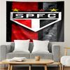 Pau-lo Fc Emblem Printed Printed Tapestry, for Bedroom,Livingroom, Dormitory, Large Wall Decor, Fabric Decor Fan Birthday Gifts