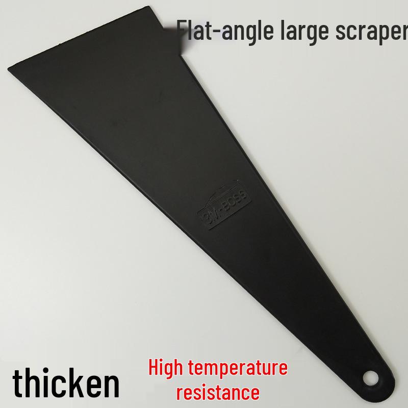 Hitzebeständiger Auto-Folienabzieher - 30° Groß, Dickes Kunststoff-Abziehmesser für Glas, Tapeten und scharfe Ecken.