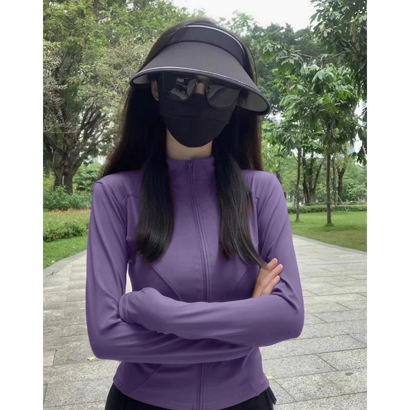 Women's Gray Ice Silk UV Sun Protection Summer Cardigan Jacket 2025