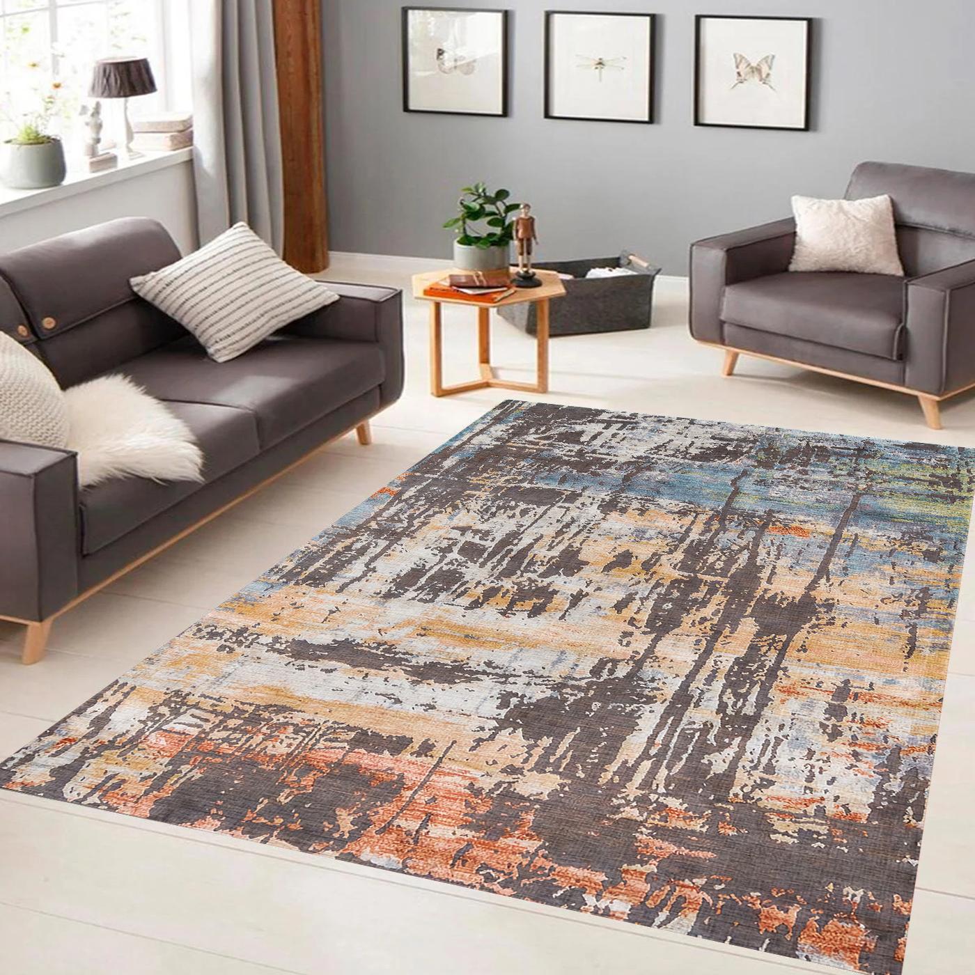 

Eliana Home Washable Printed Carpet LNA0965-FNL214 50x80 коричневый
