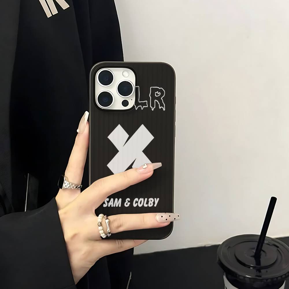 S-Sam And Colby XPLR Corrugated Pattern For IPhone 17 16 15 14 13 12 11 16 Pro Max Plus Pro Non-slip Phone Cover