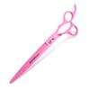 8.0 Inch Nimpson, 5 Packs Of Lacquered Pink, Pet Grooming Scissors, Straight Scissors, Set, Free Row Comb.