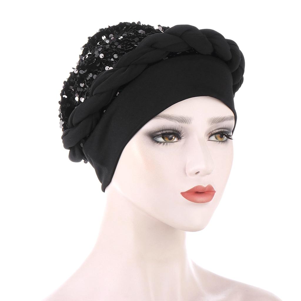Women Muslim Stretch Turban Hat Chemo Cap Hair Loss Head Scarf Wrap Cap