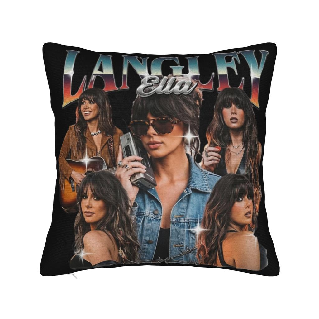 Ella Langley Die Löwenzahn-Tour Kissenbezug Druck Polyester Kissenhülle Geschenk Wurfkissenbezug Bett Quadratisch 18 Zoll