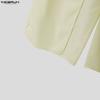 INCERUN Men's Sheer Overlay Split Trousers Casual Wide Leg Drawstring Beach Holiday Pants