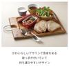 Kevnhaun Reversible Tray (S size, 35 x 18.8 cm) - Single-serving, Natural Wood, Reversible Tray, Serving Tray, Cutting Board, Outdoor Use, Gentle on B