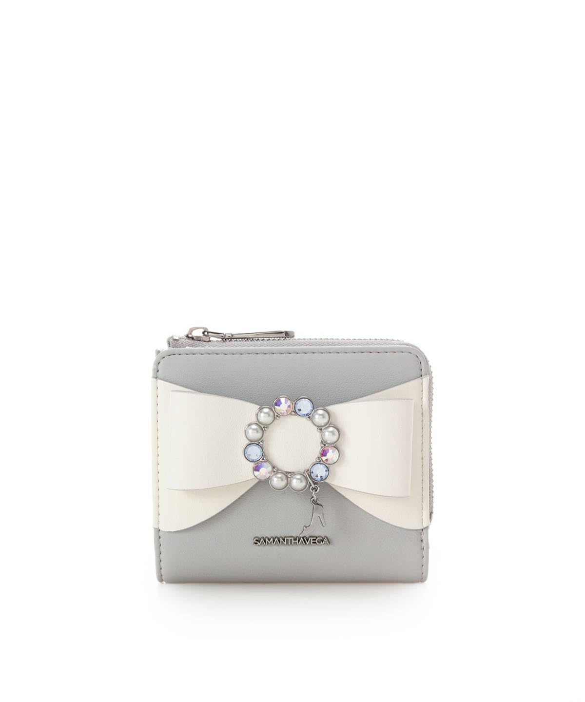 

кошелек серый [Samantha Vega] двухскладной коллекция Золушка , женский, серый
