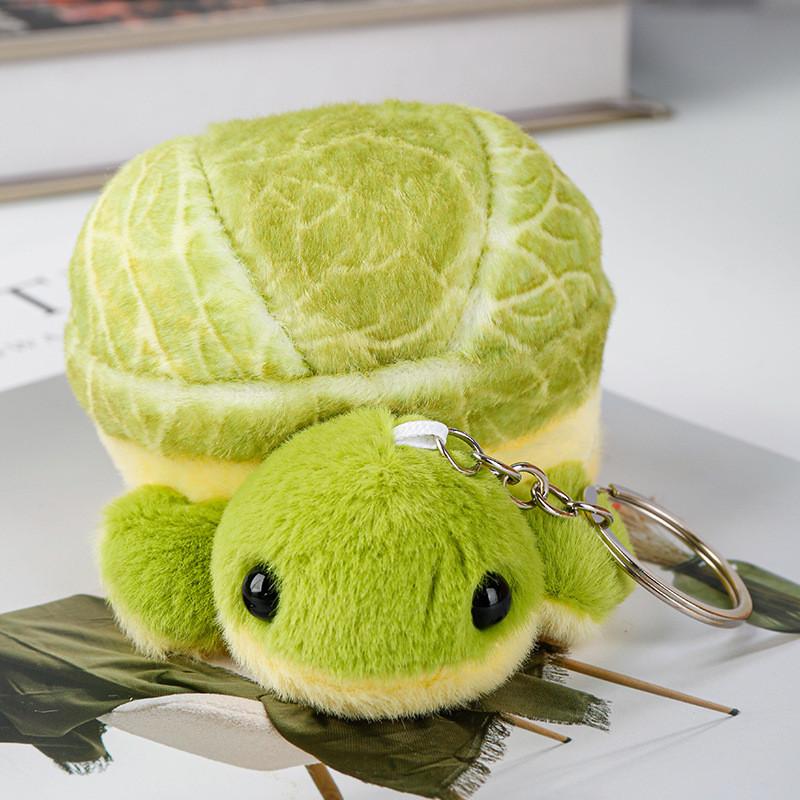 Turtle Green Animal Plush Toy Keychain Pendant Bag Decor For Gift And Collection