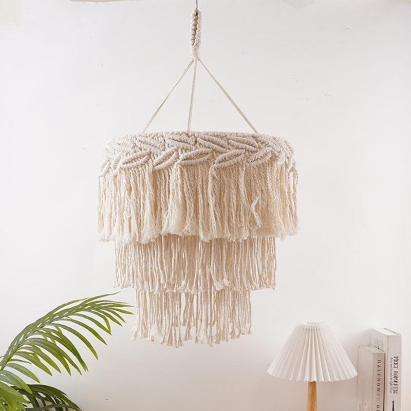 Nordic Handmade Woven Lampshade Decorative Garden Yard Decoration Supplies