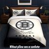 Set Biancheria da Letto Design Boston Bruins 1 Copripiumino + 2 Federe Morbido Traspirante Biancheria da Letto per la Casa