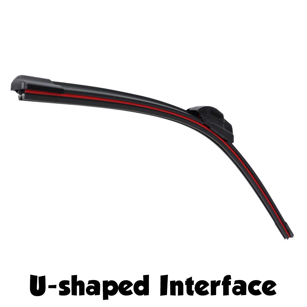 

Щетки стеклоочистителя для лобового стекла автомобиля, универсальные, мягкие, 4-слойные, резиновые, безрамные, без кронштейнов, запасные части для автомобильных дворников 16 , 18 , 24 , 26 . 16 inch (400mm)