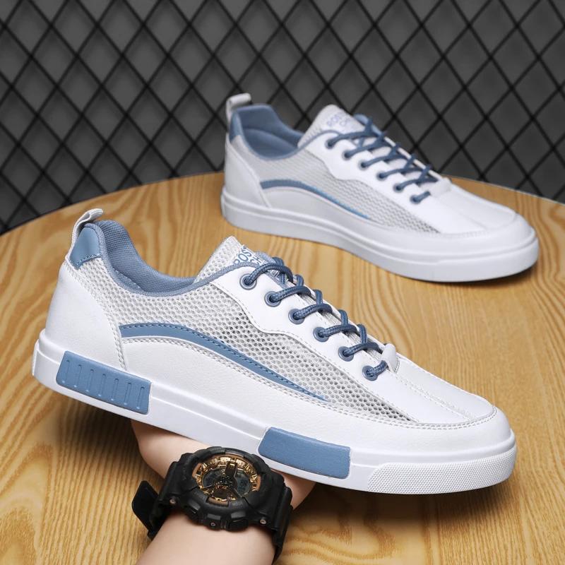Casual Shoe For Male Plus Size 38-47 Men Vulcanized Sneakers Shoes Tennis Sports Skateboarding Walking Shoes Hollow Out