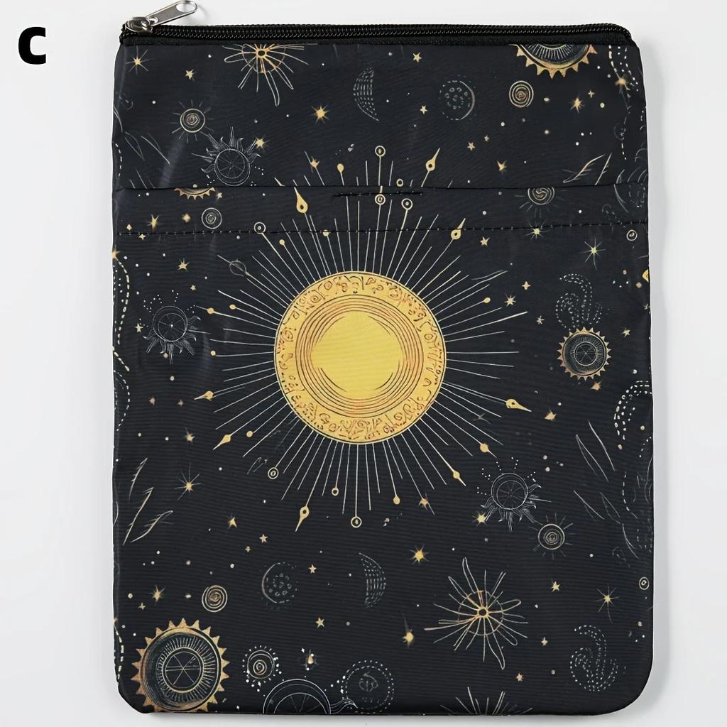 Buchhülle Buchcover Schutzhülle mit Reißverschluss, Waschbarer Stoff für Teenager, Erwachsene & Lehrer