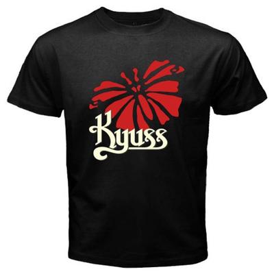 Kyuss Metalová rocková kapela Logo motýla Černé unisexové tričko Unisex
