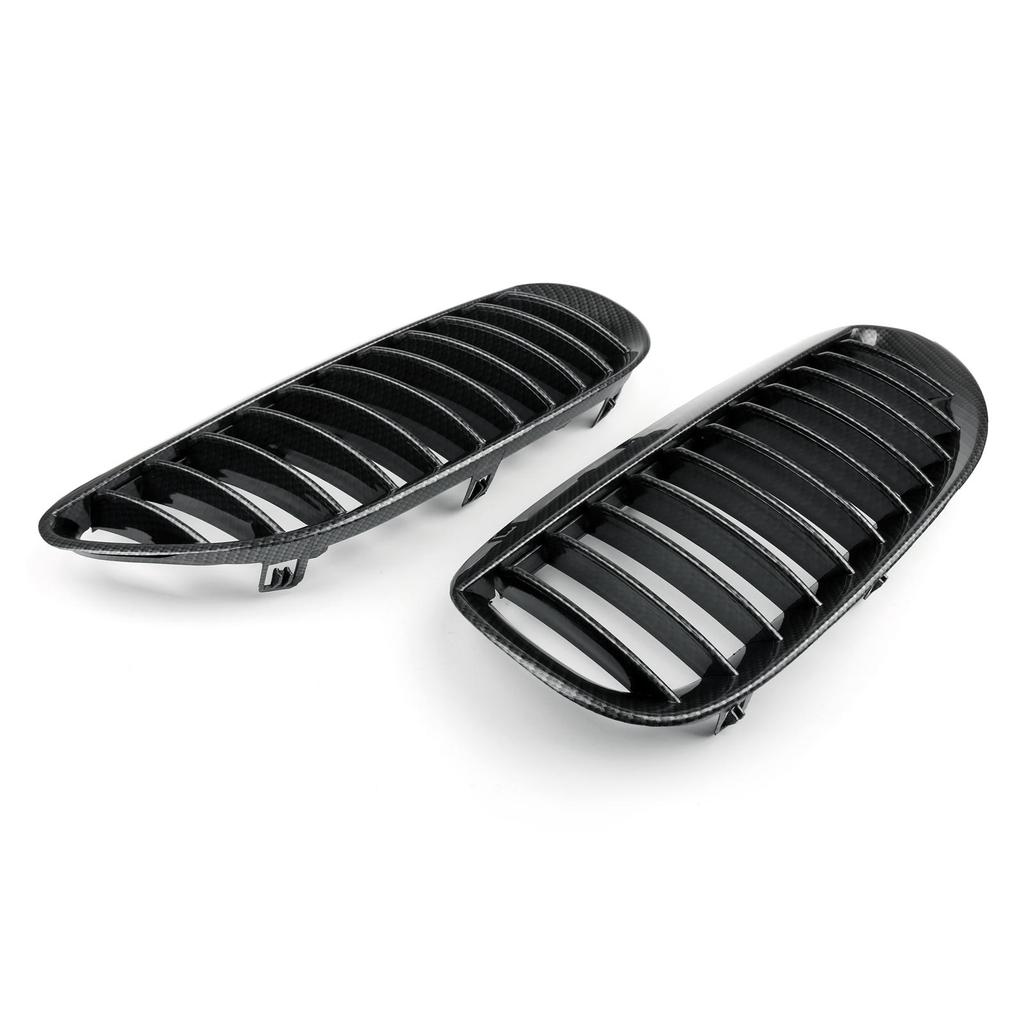 Front Kidney Grille Carbon For BMW E63/E64 M6 2004-2010 2 Door Convertible Coupe