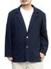 One Colors Men's Tailored Jacket, Plus Size, Stretch Calze Material, 2B Sweat Jacket, Size 3L, Navy