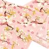Hamamonyo Tenugui hand Happy Cherry Blossoms Pink (Japanese towel) - -