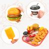 40-teiliges Kinderküchen-Spielzeugset mit Fast-Food-Hamburgern – Mini-Küchenspielzeug zum Rollenspiel – Lernspielzeug für Kinder