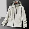 Men Windbreaker Water Resistant Windproof Spring Autumn Plus Size Hooded Jacket Coat for