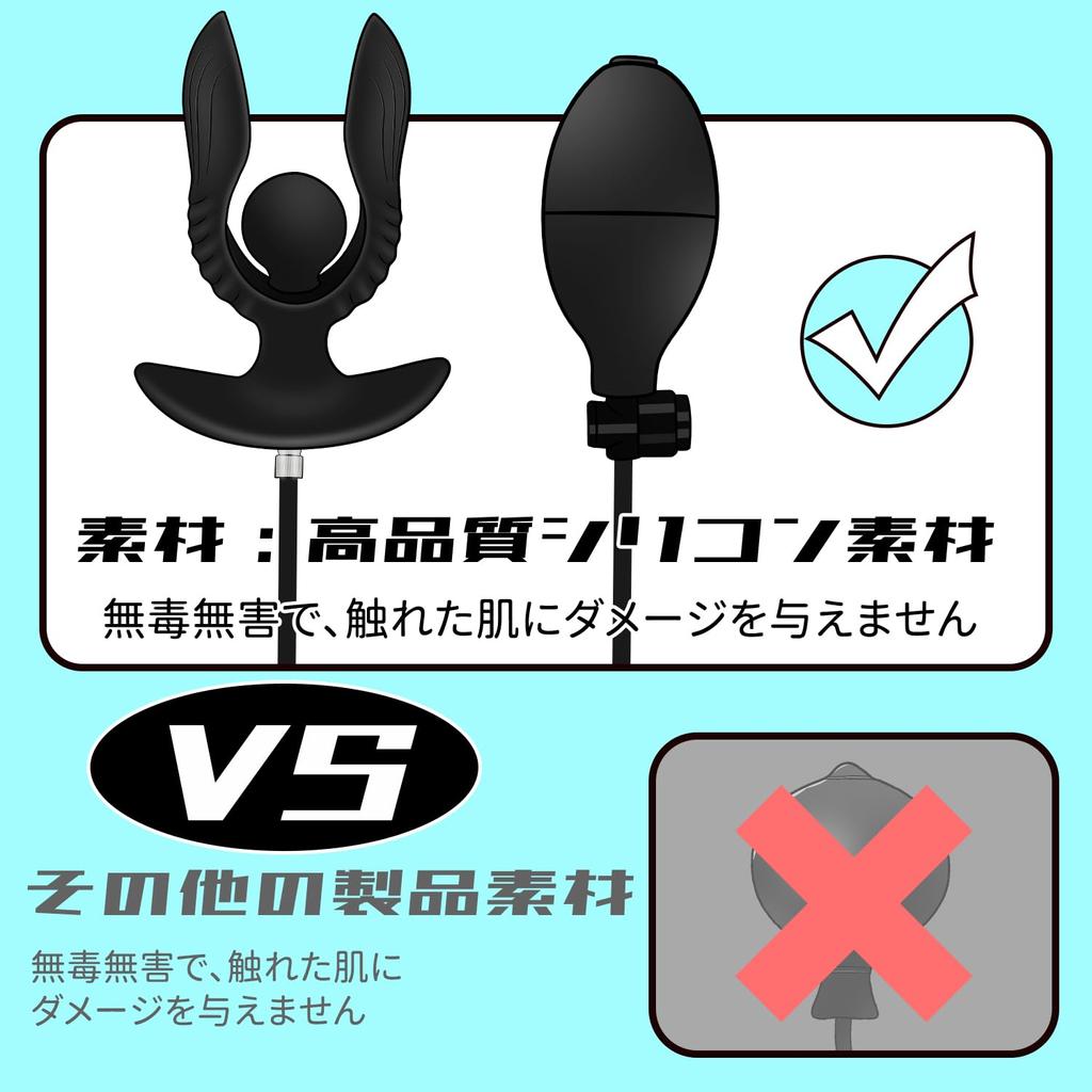 Giftoyou Anal Plug Anal Expansion Device Anal Expansion Pump Types of Vibration Remote Inflatable Silicone with Remote Control Anal Development SM