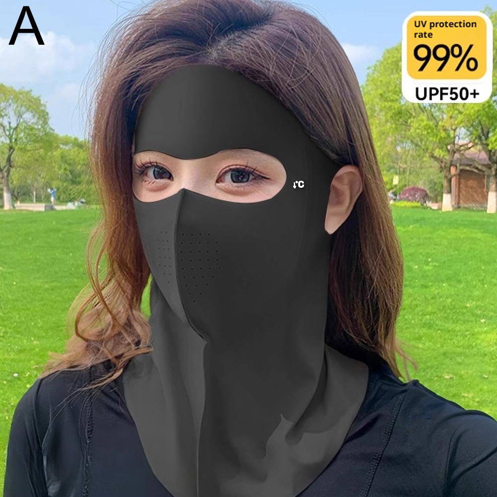 Güneş Kremi Maske Anti-UV İz Bırakmayan Yaz Maskesi Nefes Alabilen Buz Hissedilen Güneşlik Yüz Koruma Erkek Kadın Bisiklet Spor Maskesi