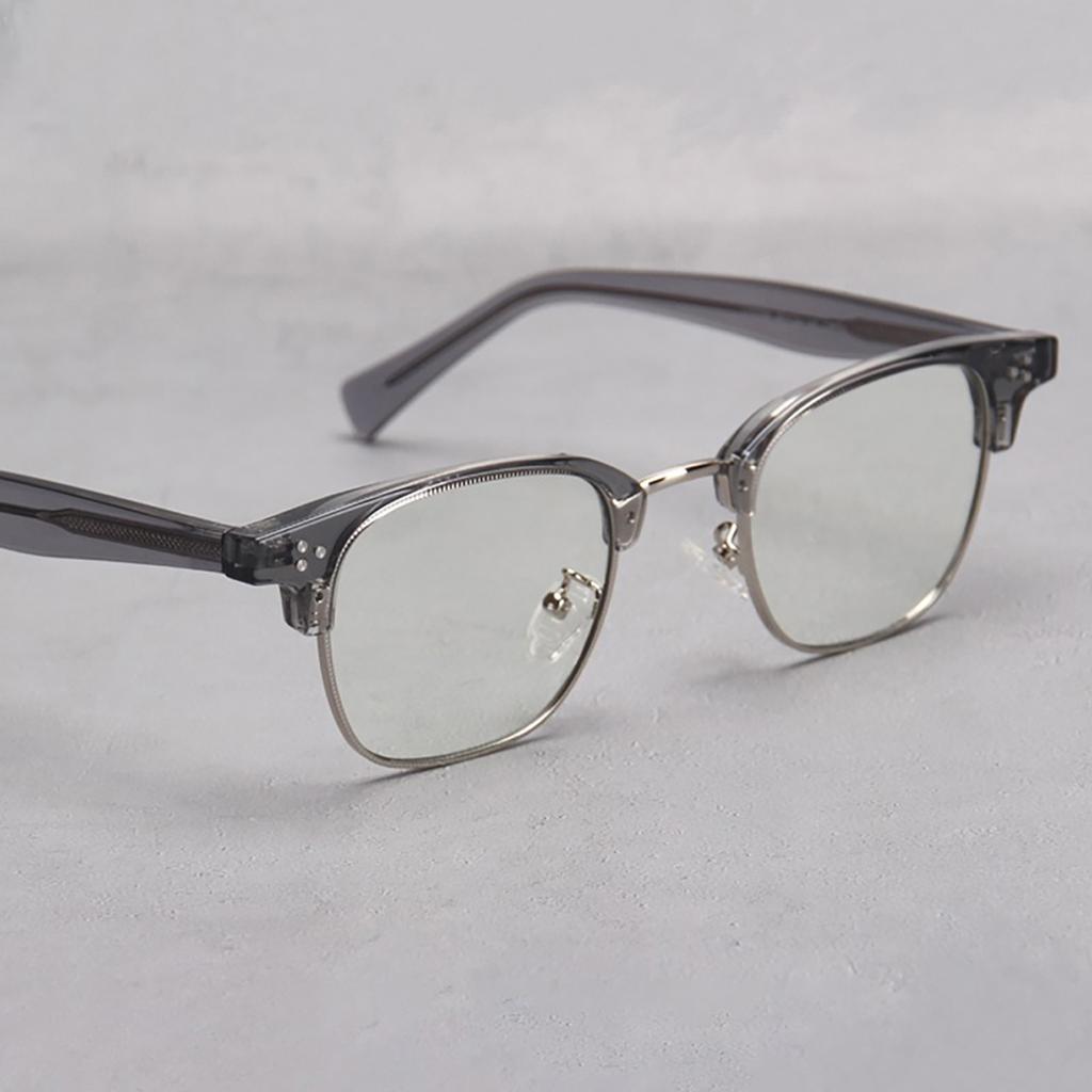 1 Pack Square Glasses Men's Retro Anti-Blue Light Computer Glasses Reading and Gaming Glasses Travel Fashion Women's Glasses