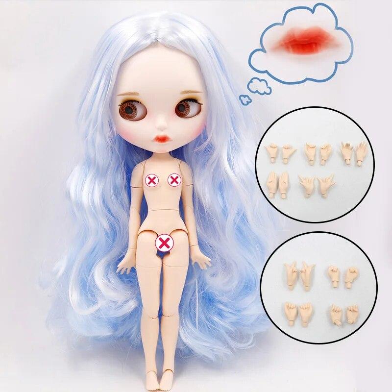 

Кукла ICY DBS Blyth Нет. 4 изогнутые губы, матовое лицо на заказ с бровями, тело 1/6 bjd, аниме doll with hands AB