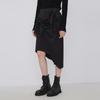 LESS 2023 Asymmetrical A-line Midi Skirt