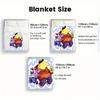 Smiling Friends 2D Flat Pattern Flannel Blanket High quality All Seasons Warmth and Comfort Perfect for Christmas Gifts.NMT0928564