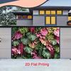 2D Colorful Monstera Plant Wall Backdrop Photography Background Banner