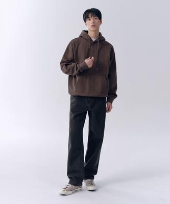 Regular Fit Denim Pants [Washed Black]