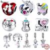 925 Sterling Silver Hřejivé Rodinné Baby Love MOM Charm Korálky Fit Charms Dívčí náramek