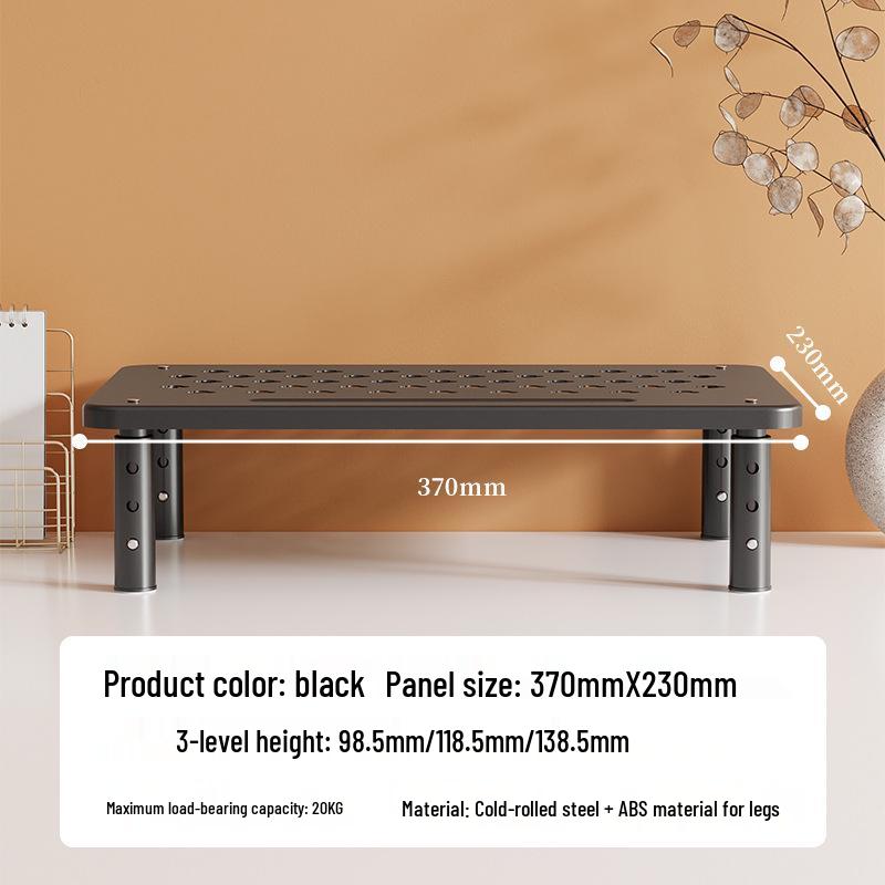 

Регулируемая подставка для ноутбука с ящиком - Подставка для офисного монитора и настольный органайзер