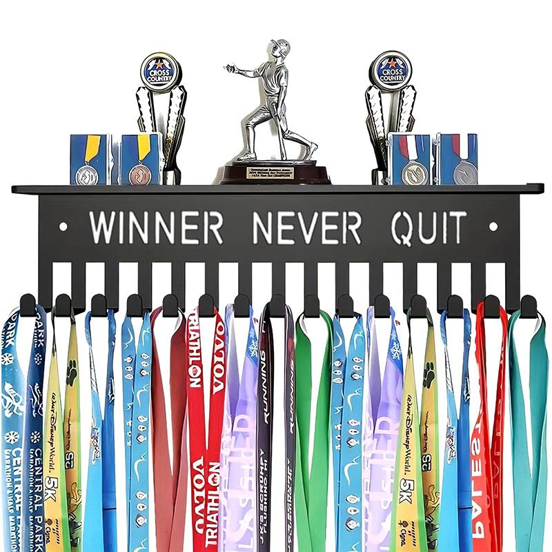Kovový stojan na medaile Věšák na medaile Držák na zeď Velkokapacitní držák na ocenění Na závody Fotbal Basketbal Sporty Karate