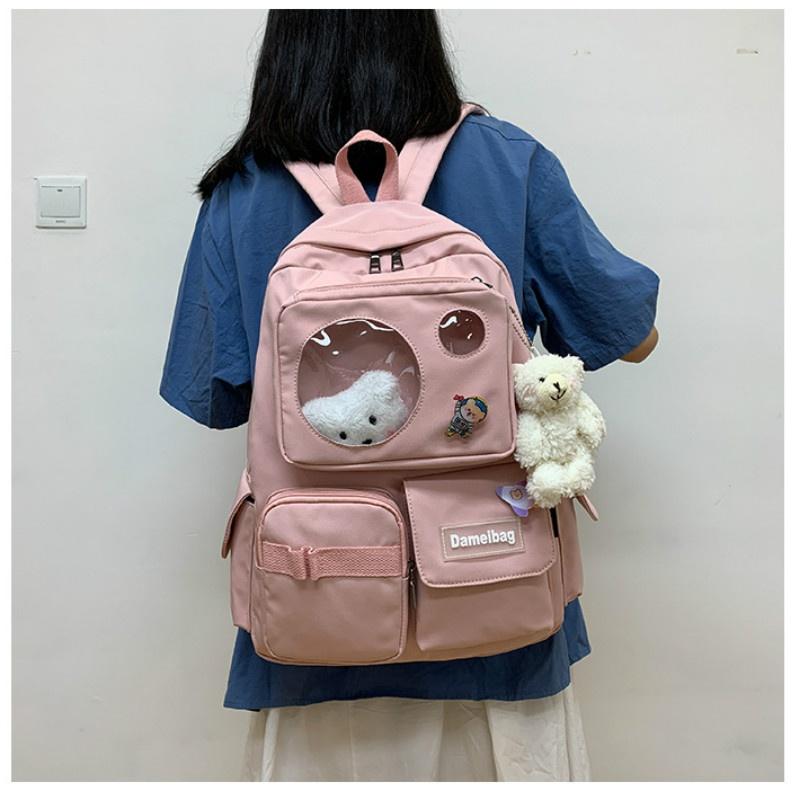 New Cartoon Backpack Student School Bag Leisure Multifunctional Travel Backpack