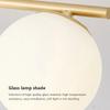 Lampă de perete din sticlă LED, creativă, bilă albă, lampă LED pentru hol, intrare, garderobă, balcon, dormitor, corpuri de iluminat pentru sufragerie