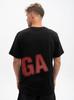 Jigga Wear Pixel Men's Oversized Short Sleeve T-Shirt Black/Red M