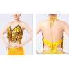 2Pcs Belly Dance Costume Set Women Belly Dance Outfit Sequins Bra Top Harems Pants Halloween Stage Performances Costume