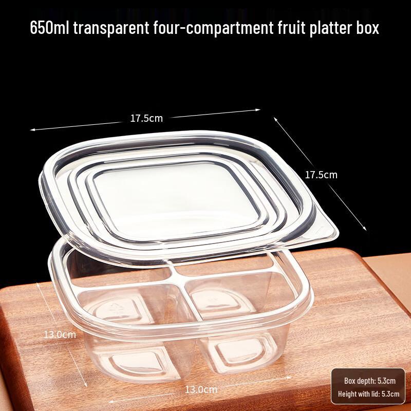 COFLYEE Disposable Fruit and Bento Boxes