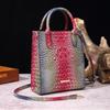 New Fashionable Alligator pattern Shoulder Bag High quality Retro Handbag All match Women's Multifunctional Small Square Bag
