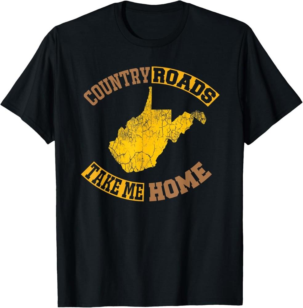 Country Music West Virginia Country Roads Take Me Home WV T-Shirt Unisex T-Shirt M 1990₽