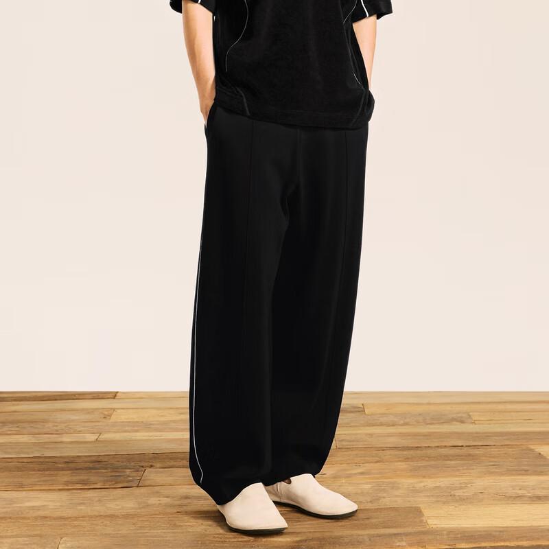 CROQUIS Men's Pleated Loose Fit Cuffed Jogger Pants